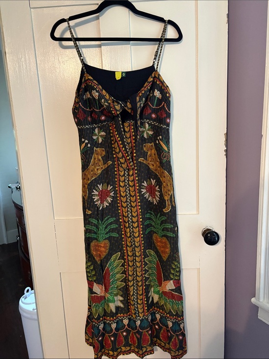 FARM Rio Dresses & Skirts - FARM Black Floral & Animal Print Slip Dress